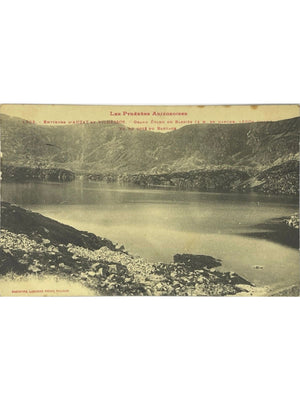 Auzat – Grand Étang de Bassiès vu du barrage – CPA Labouche n° 1098