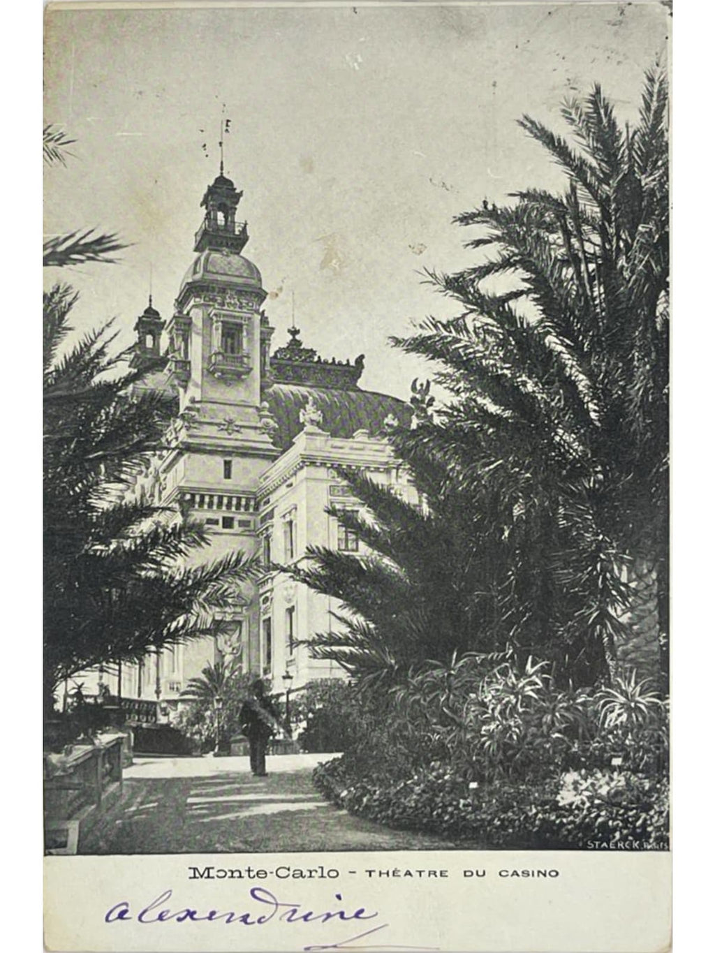 Recto de la carte postale