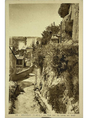 Vouvray – Vue sur la Loire en aval – CPA n°14 Collection Coulombeau