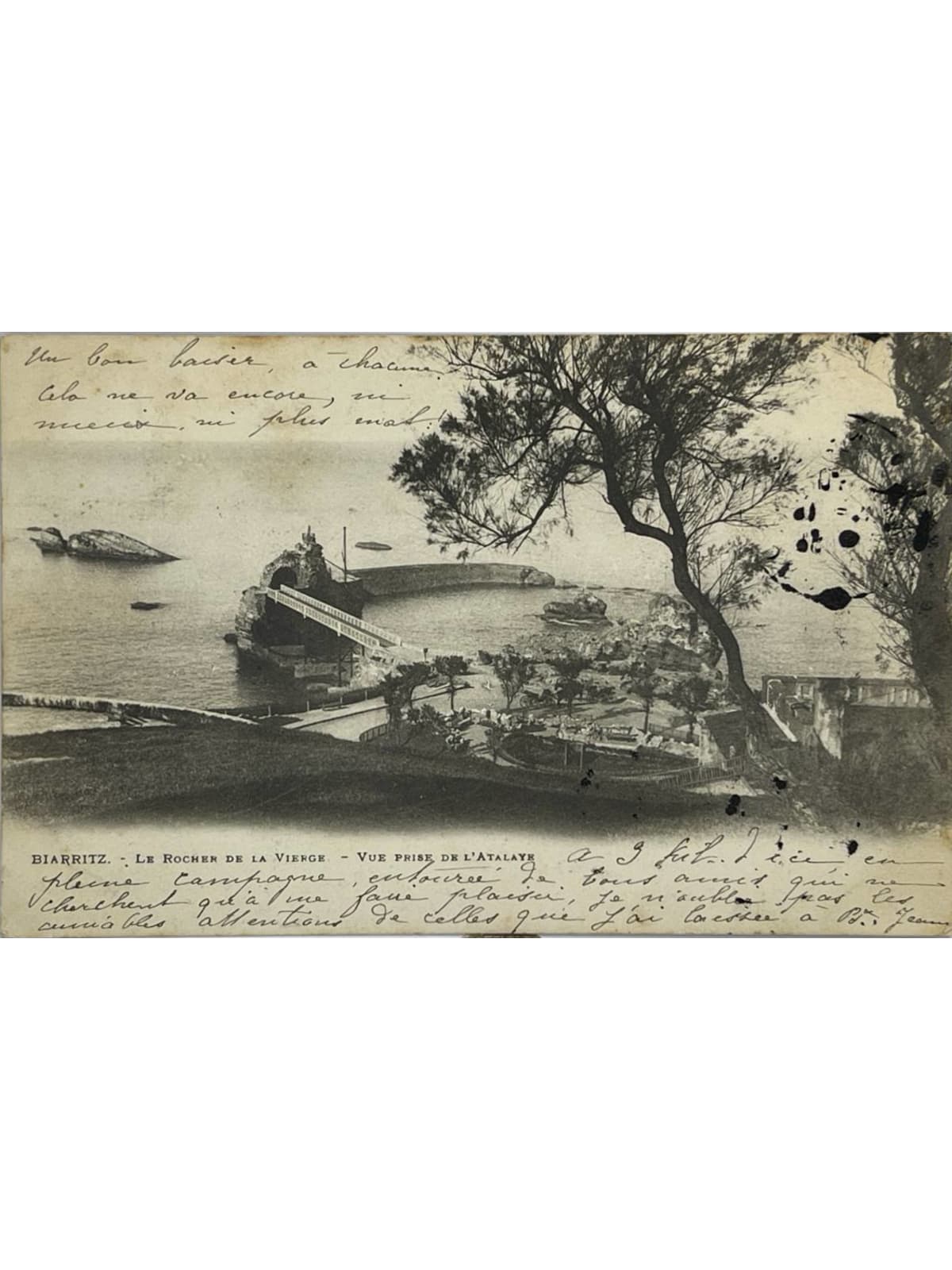 Recto de la carte postale