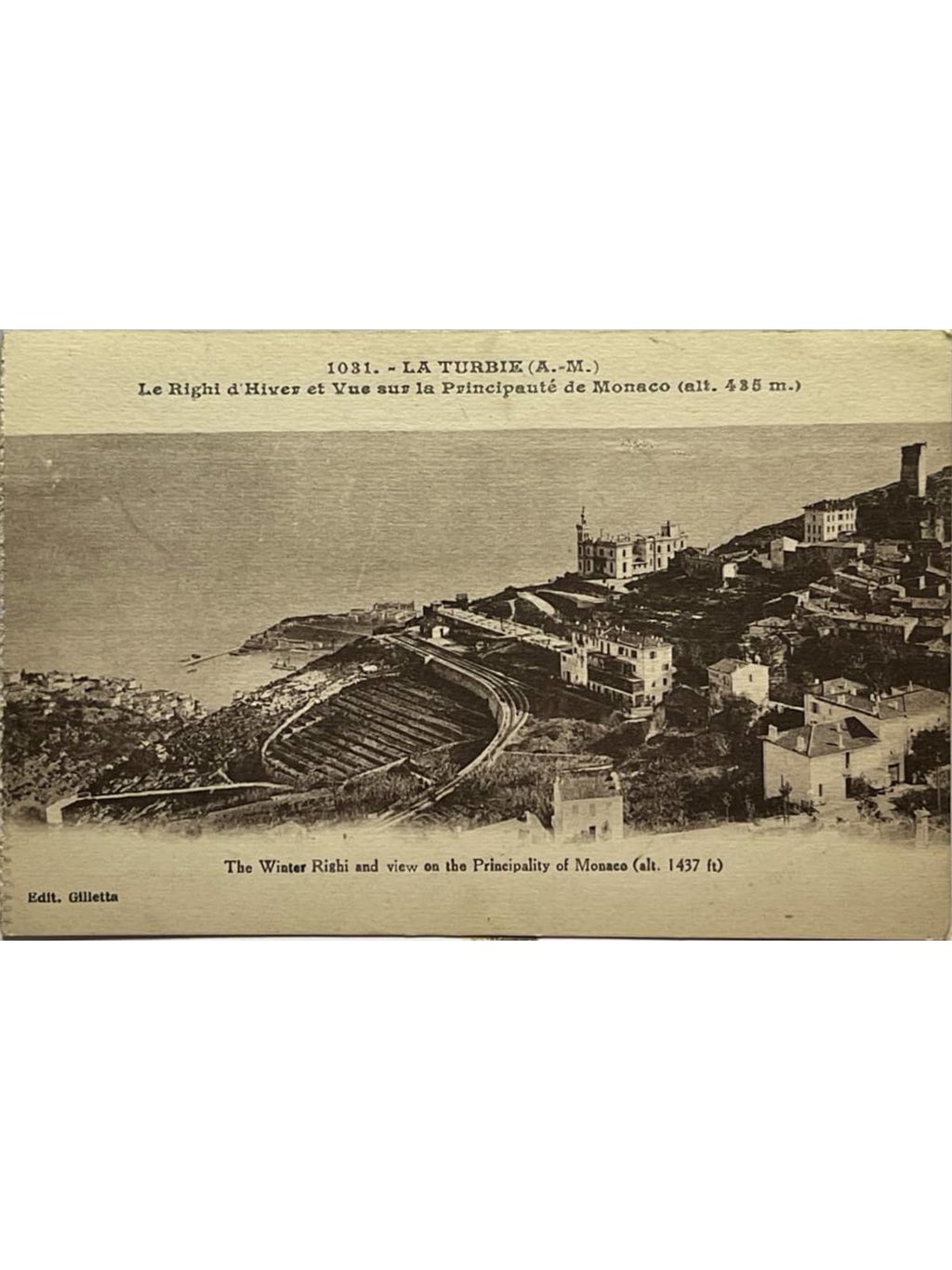 Recto de la carte postale
