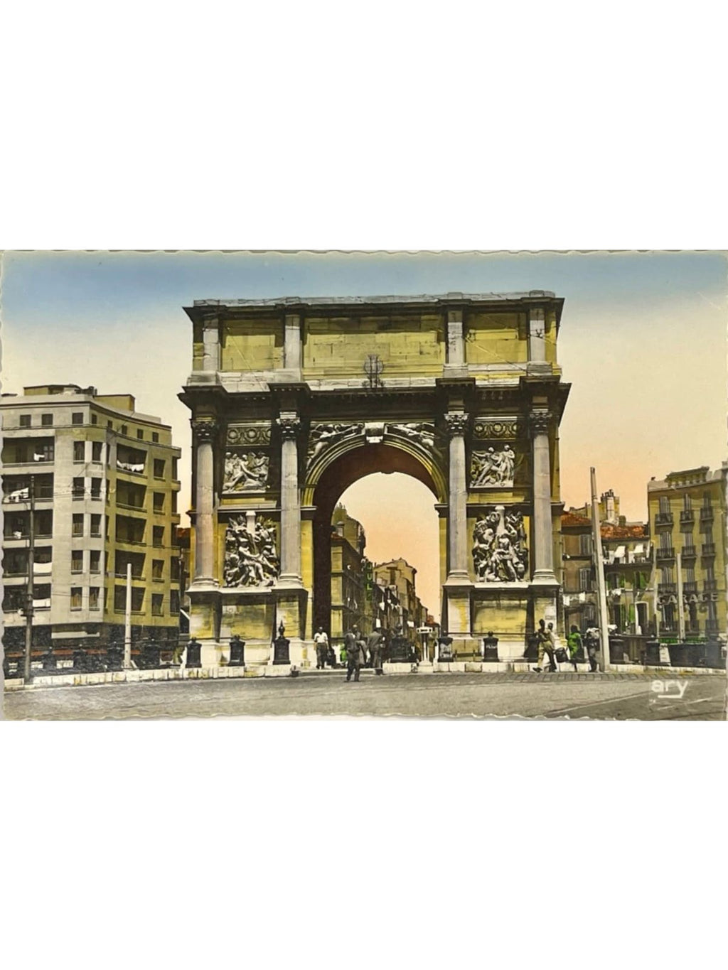 Recto de la carte postale