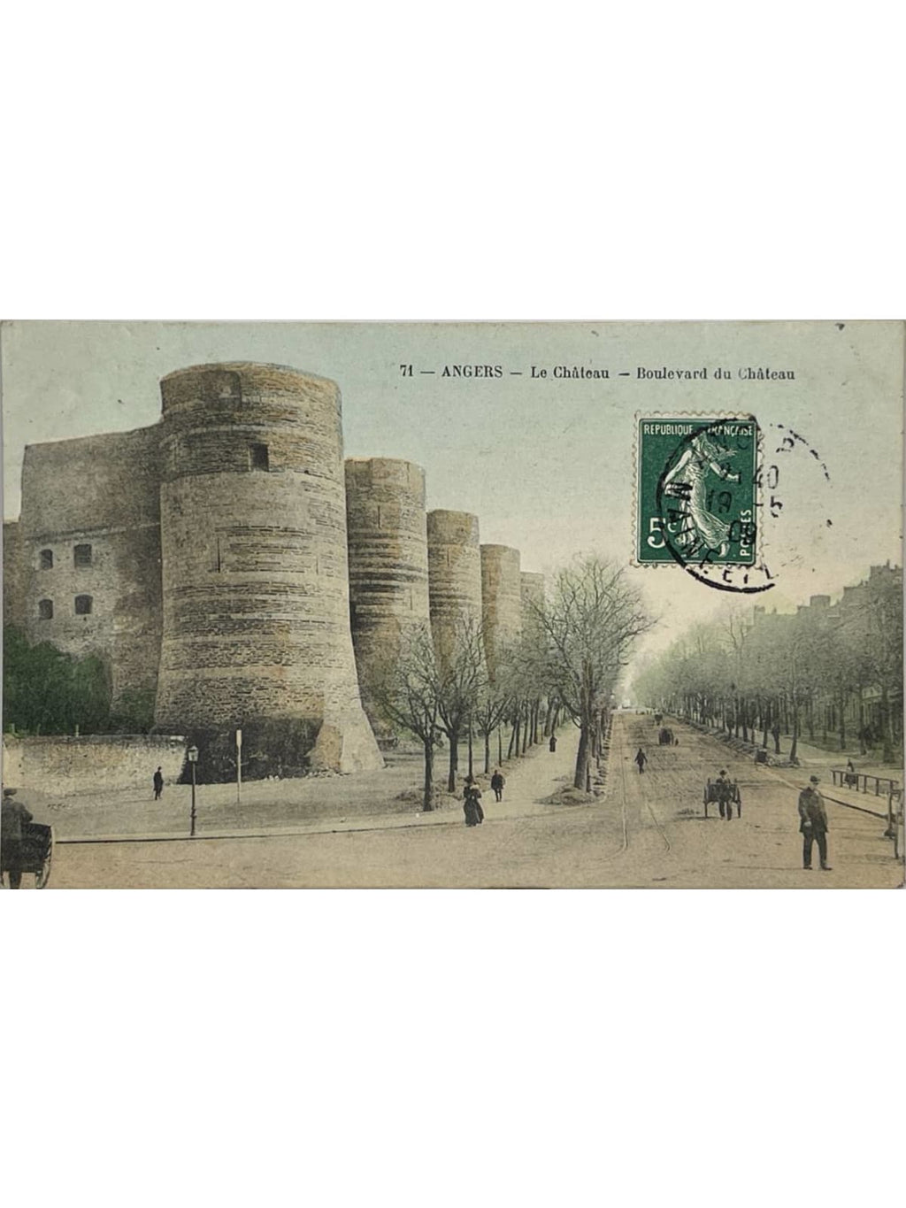 Recto de la carte postale
