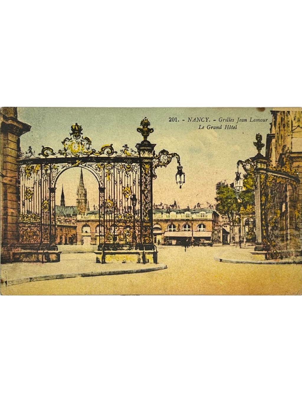 Recto de la carte postale