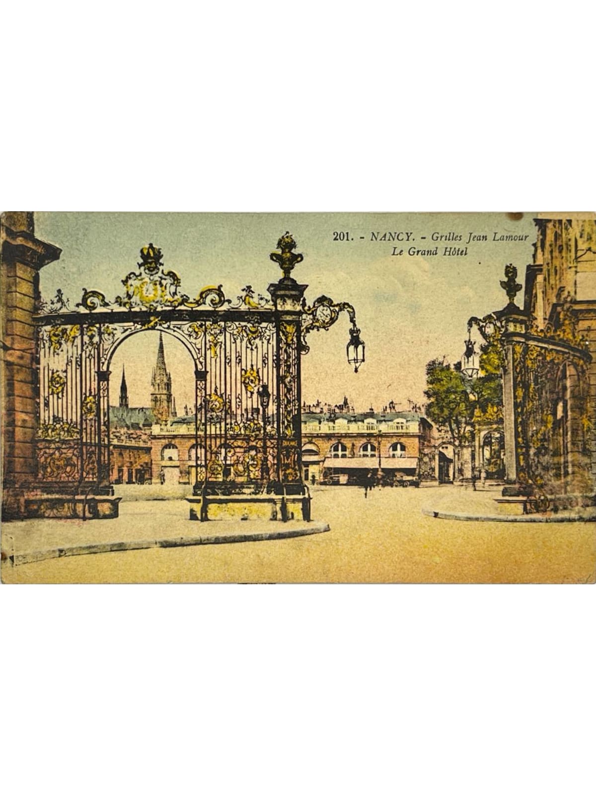 Recto de la carte postale