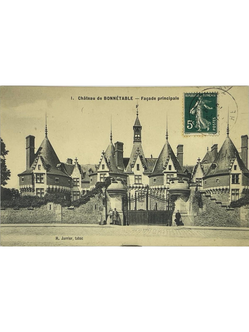 Recto de la carte postale