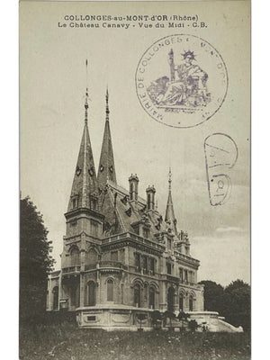Collonges-au-Mont-d'Or – Château Canavy, vue du Midi – CPA