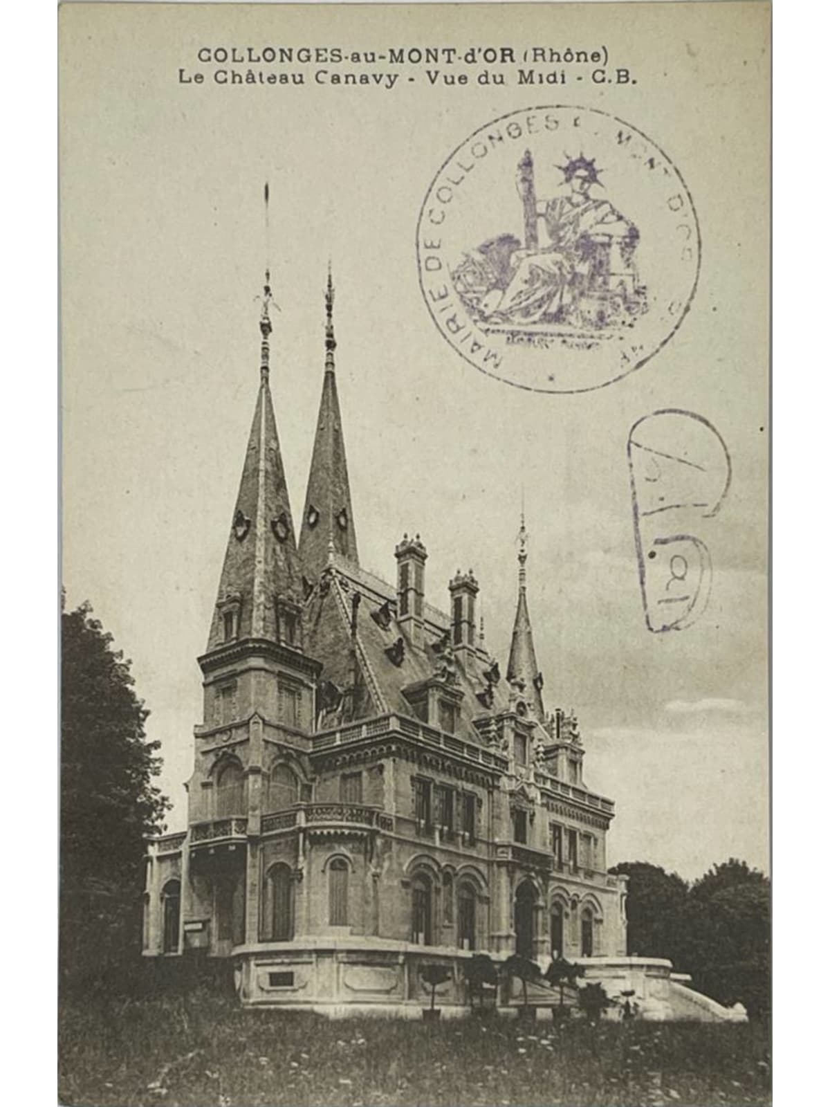 Recto de la carte postale