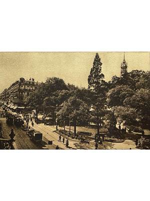 Carte postale – Toulouse – Rue d'Alsace-Lorraine et square du Capitole – Tramways