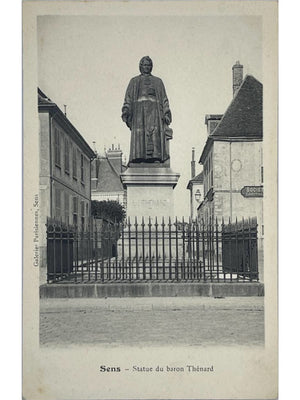 Sens – Statue du baron Thénard – CPA ancienne