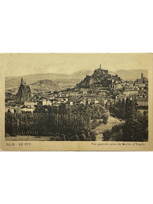 Le Puy-en-Velay – Vue générale prise du Rocher d'Espaly – LL 53 – CPA