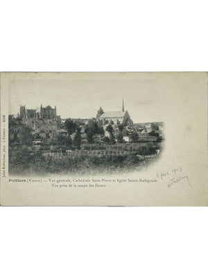 Poitiers – Cathédrale Saint-Pierre et église Sainte-Radegonde – CPA 1903