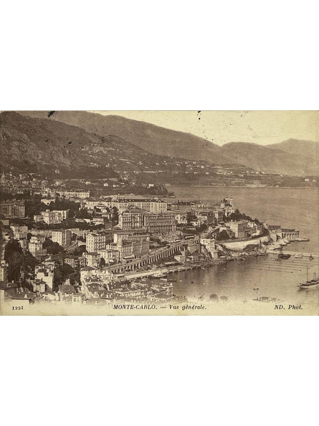 Recto de la carte postale