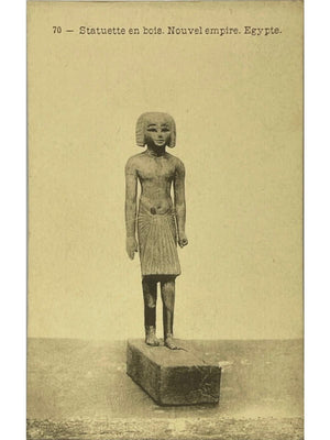 Carte postale – Égypte – Statuette en bois du Nouvel Empire – Maison d'Art Bruxelles n° 70
