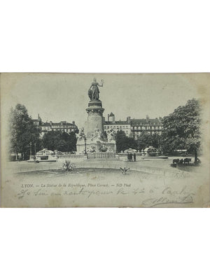 Lyon – Statue de la République, place Carnot – CPA ND Phot. n° 28