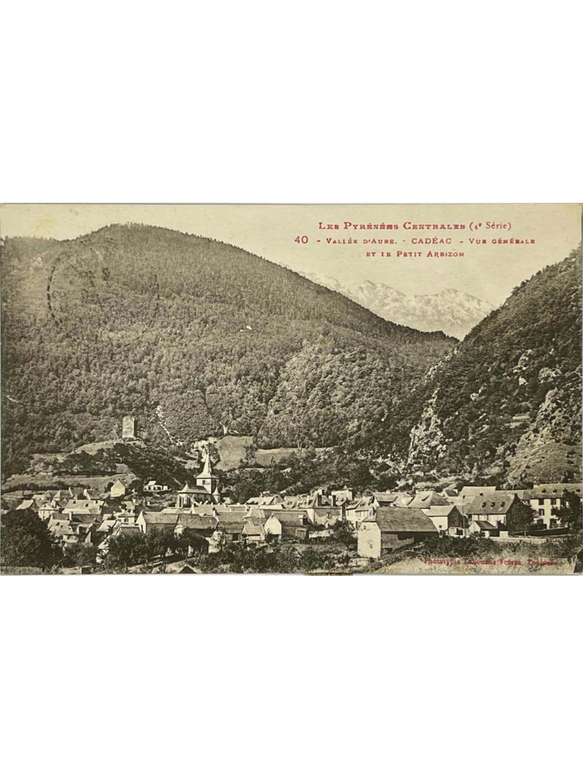Recto de la carte postale