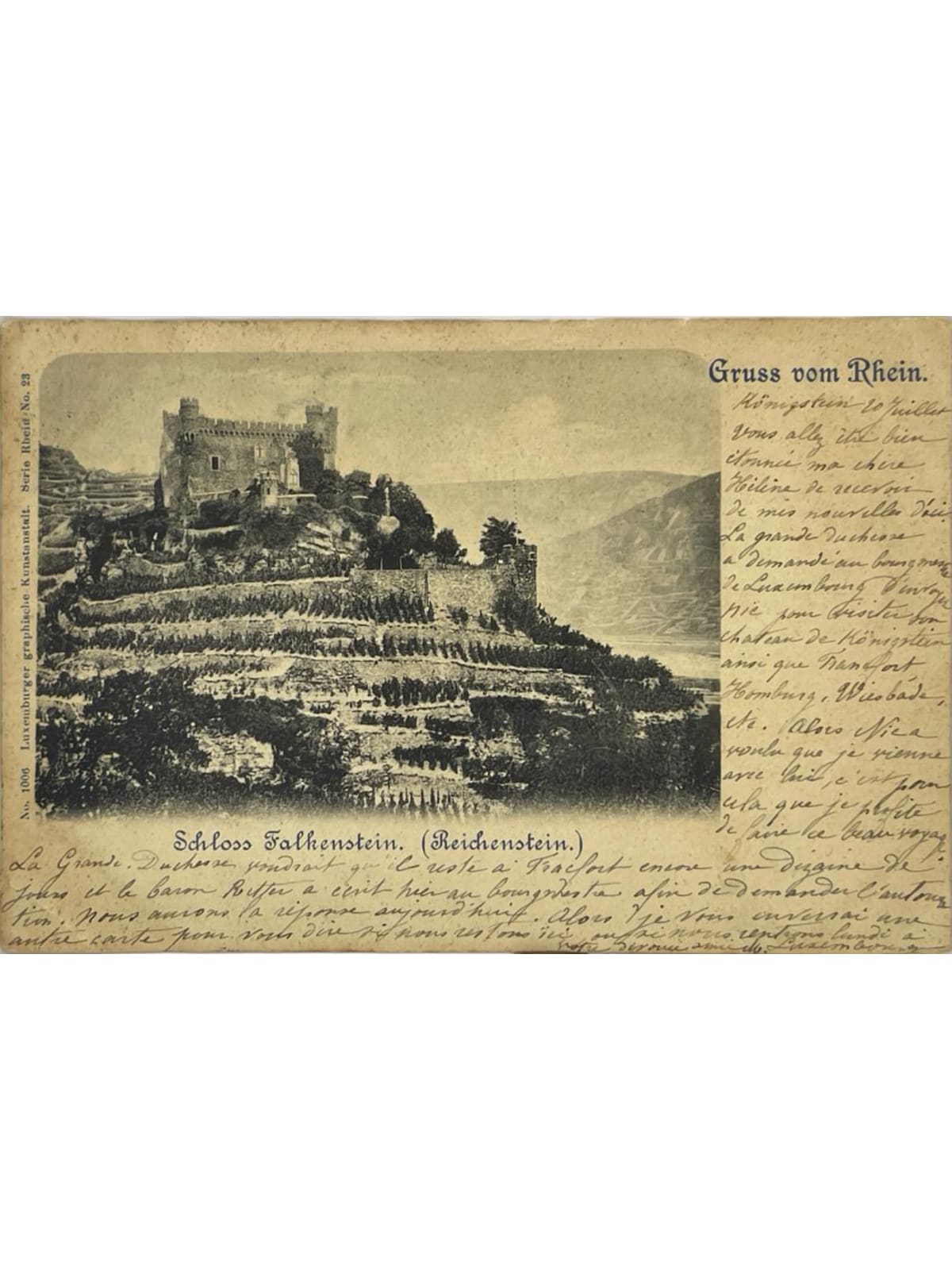 Recto de la carte postale