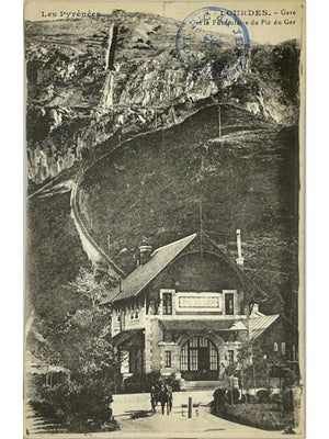 Lourdes – Gare du funiculaire du Pic du Ger, Pic du Jer – CPA vers 1909