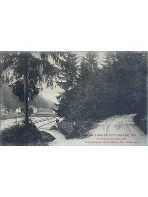 Gérardmer – Kichompré, blanchissage de la toile sur pré – CPA Vosges