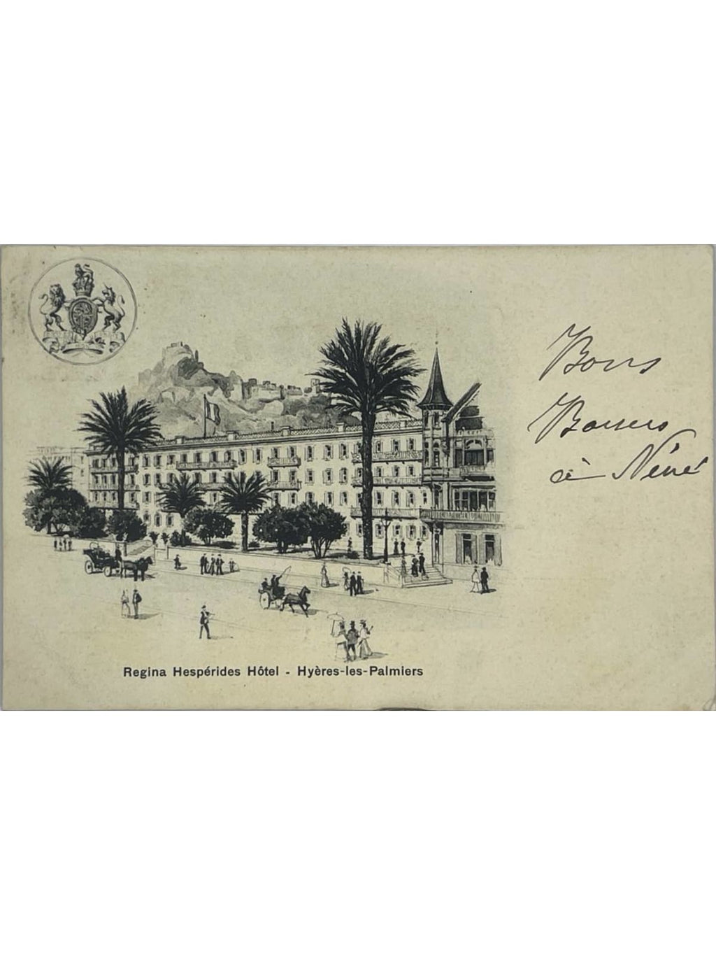 Recto de la carte postale