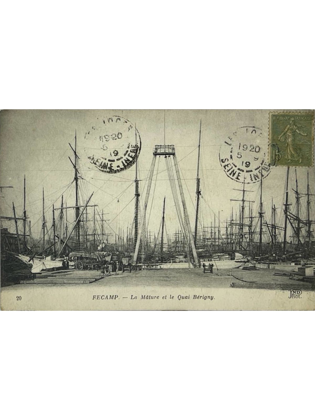 Recto de la carte postale