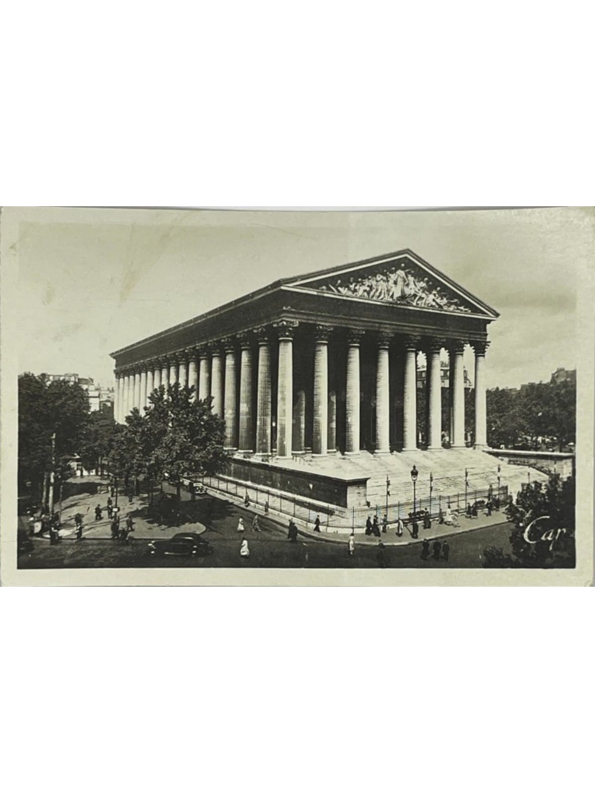 Recto de la carte postale