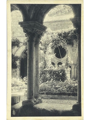 Narbonne – Abbaye de Fontfroide, cloître et puits – CPA ancienne