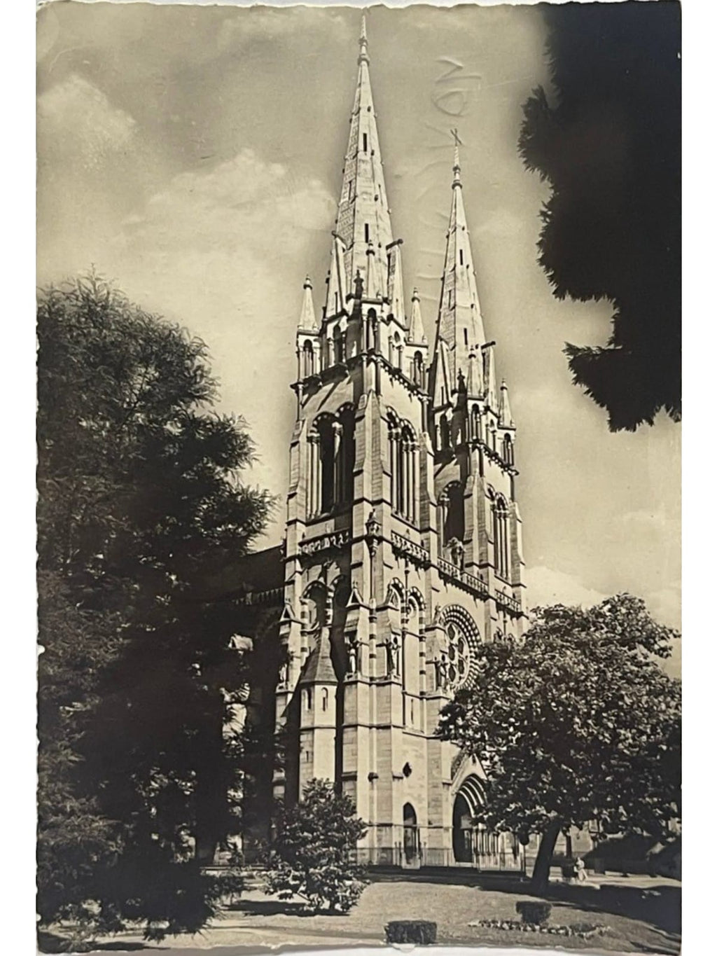 Recto de la carte postale
