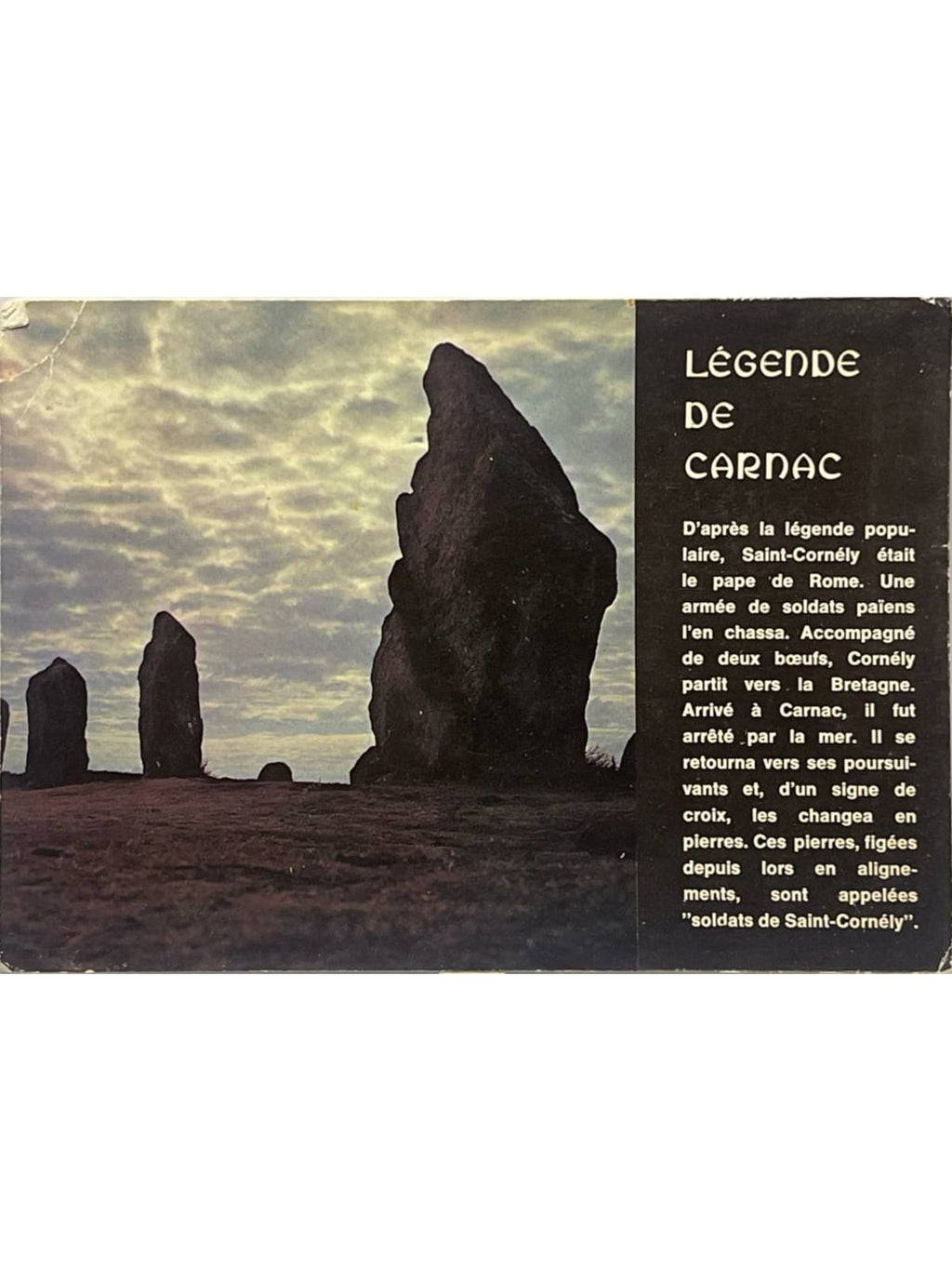 Recto de la carte postale