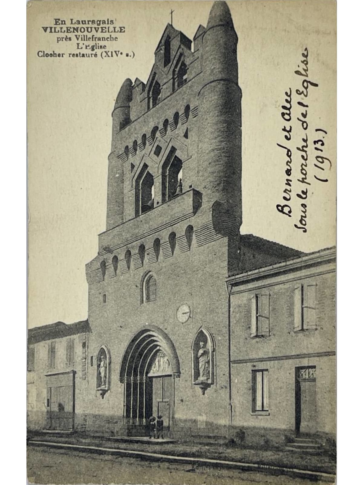 Recto de la carte postale