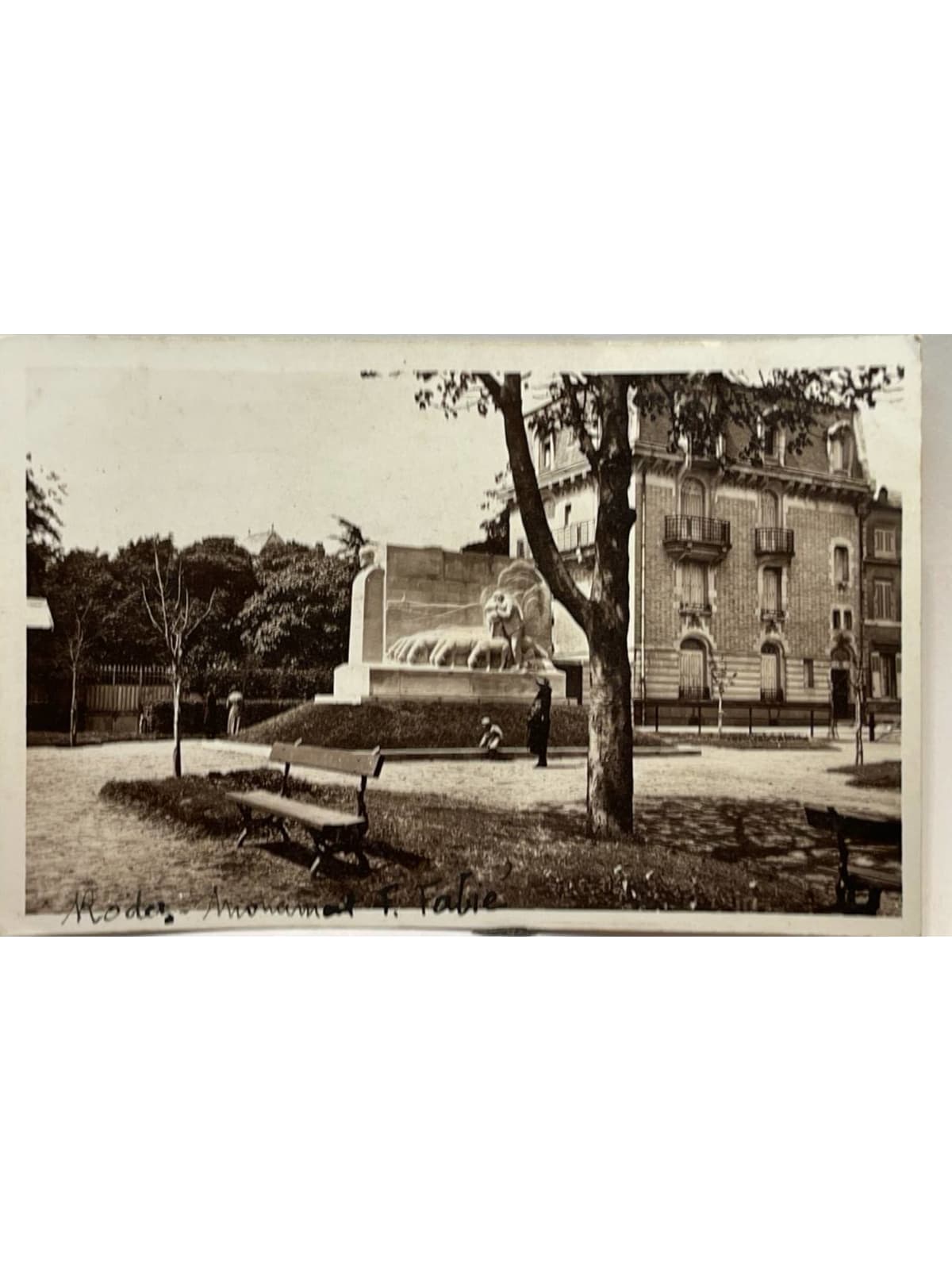 Recto de la carte postale