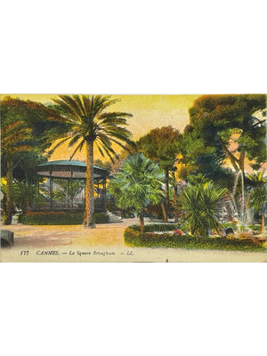 Cannes – Square Brougham et kiosque – CPA LL n°177