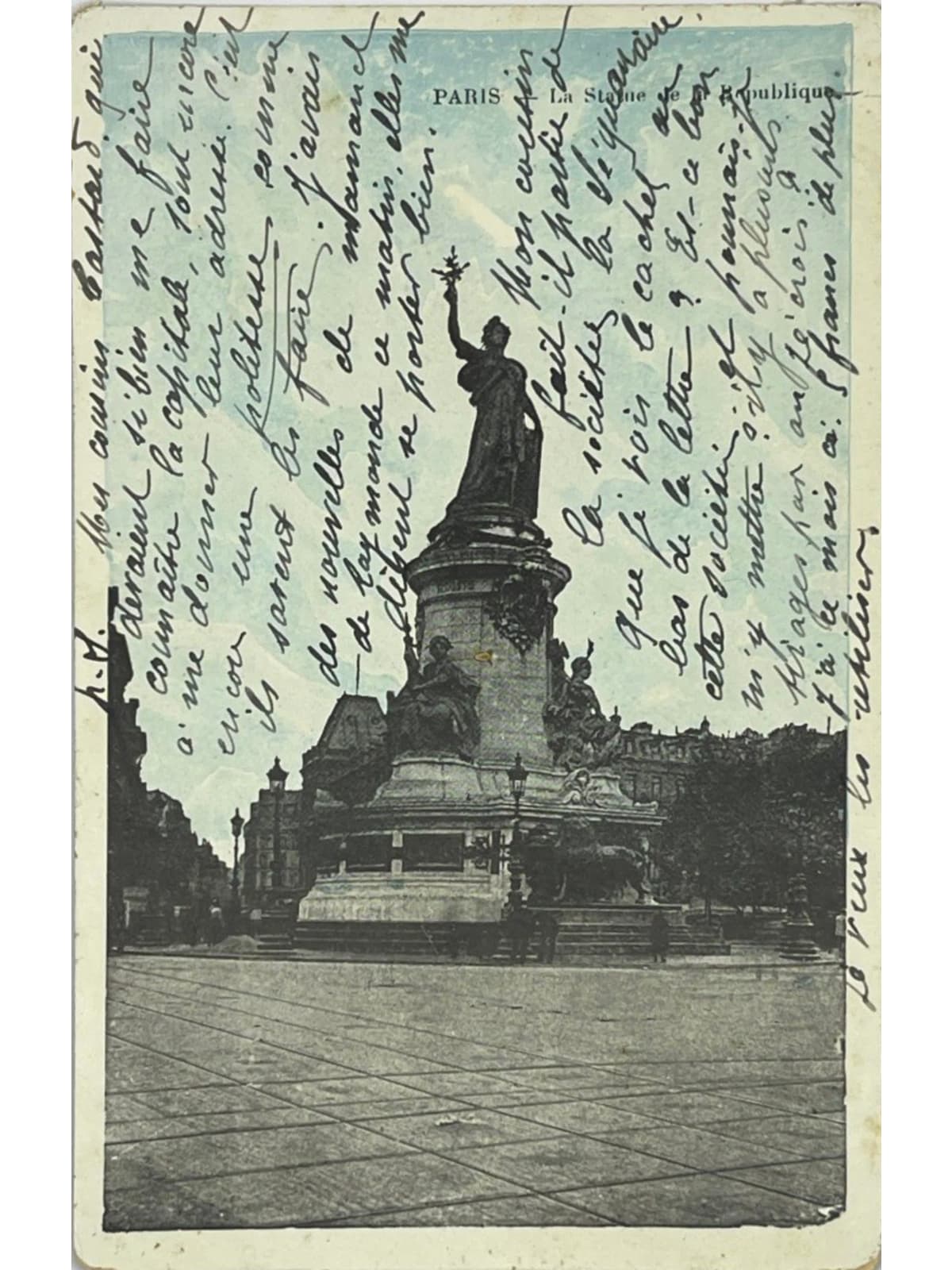 Recto de la carte postale