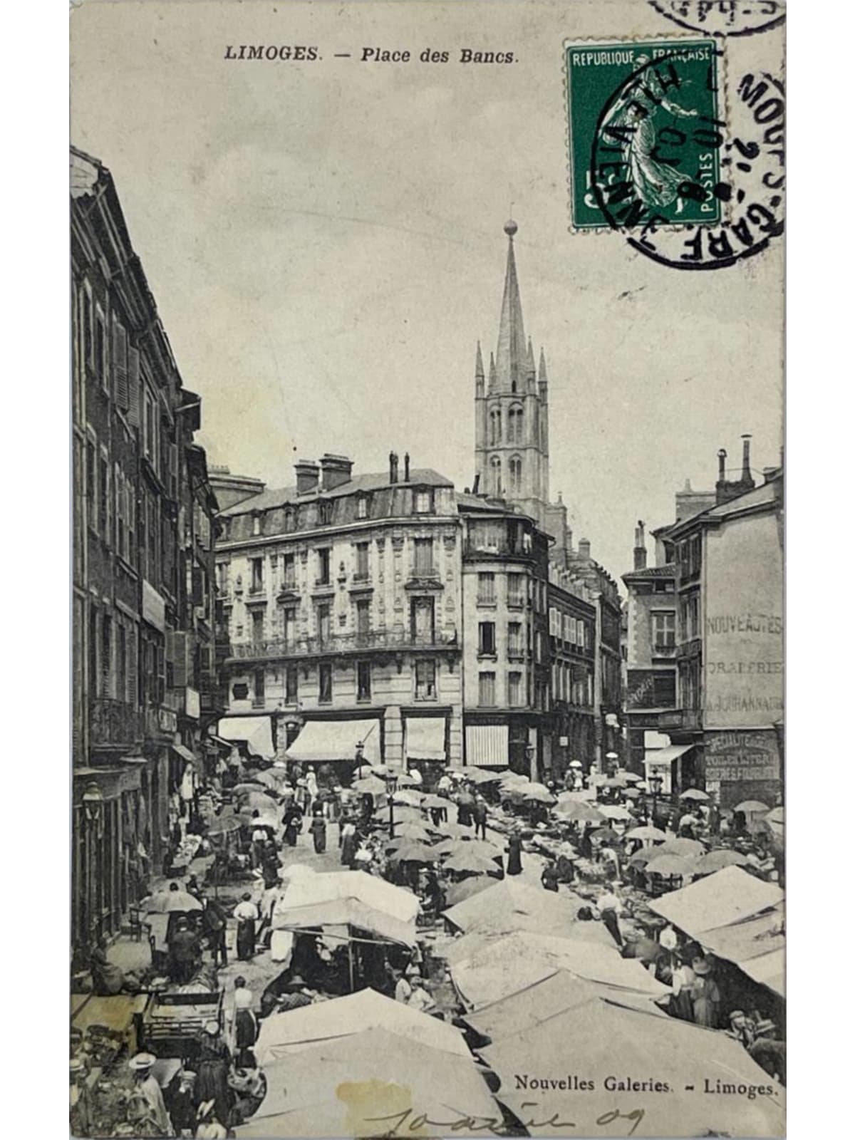Recto de la carte postale