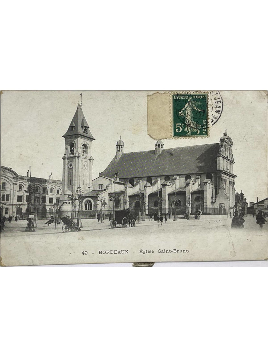 Recto de la carte postale