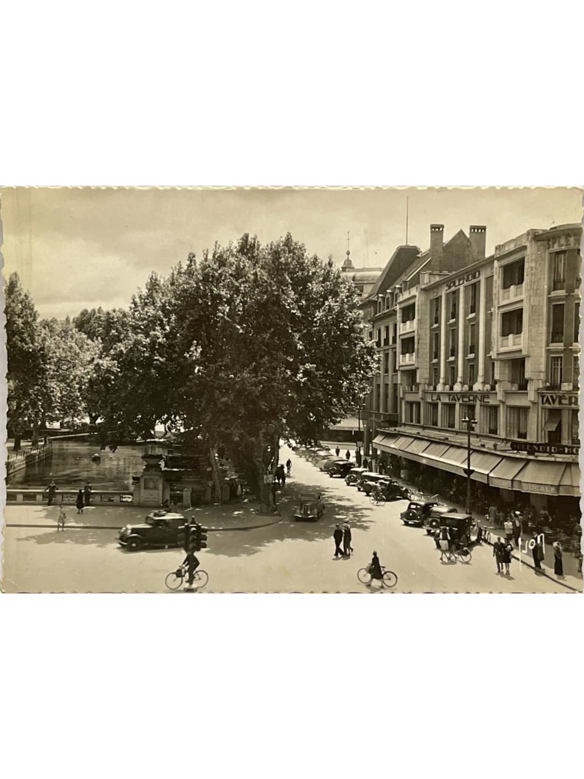 Recto de la carte postale