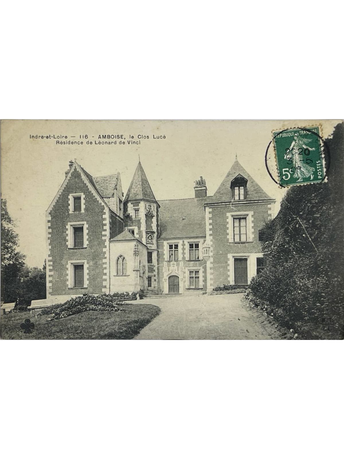 Recto de la carte postale