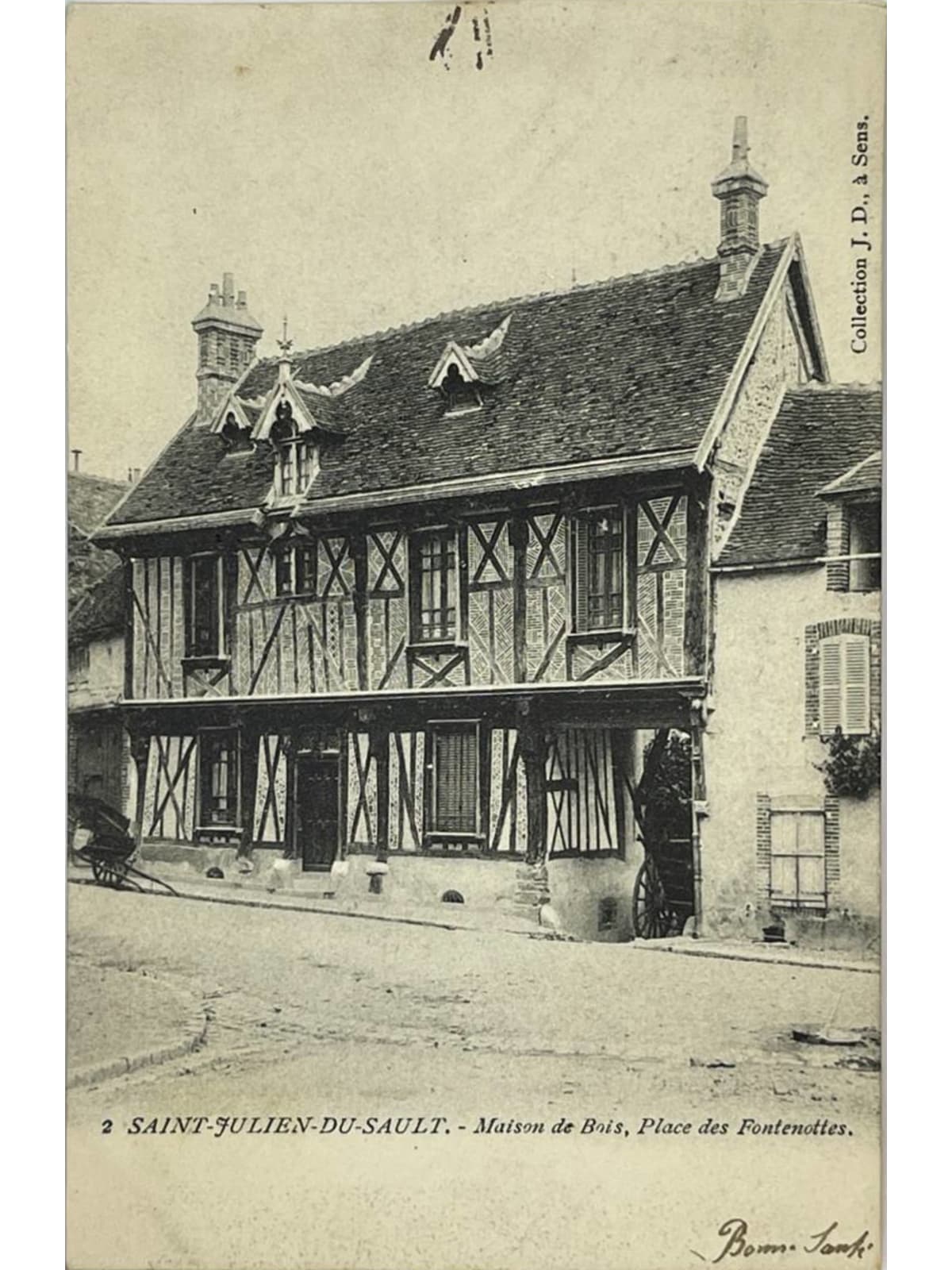 Recto de la carte postale