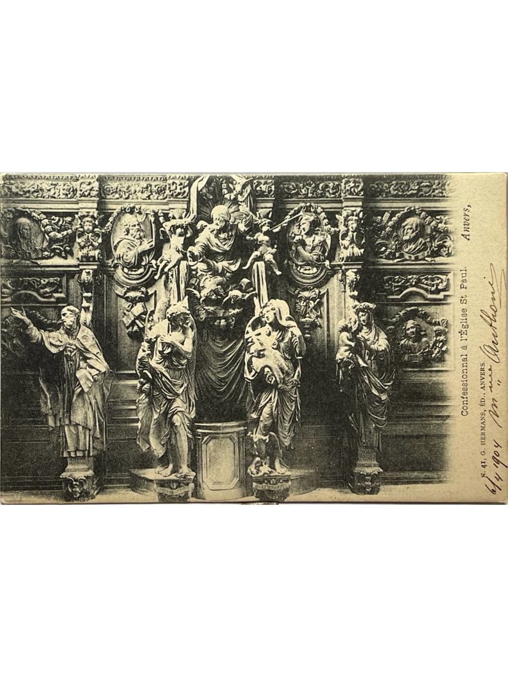 Recto de la carte postale