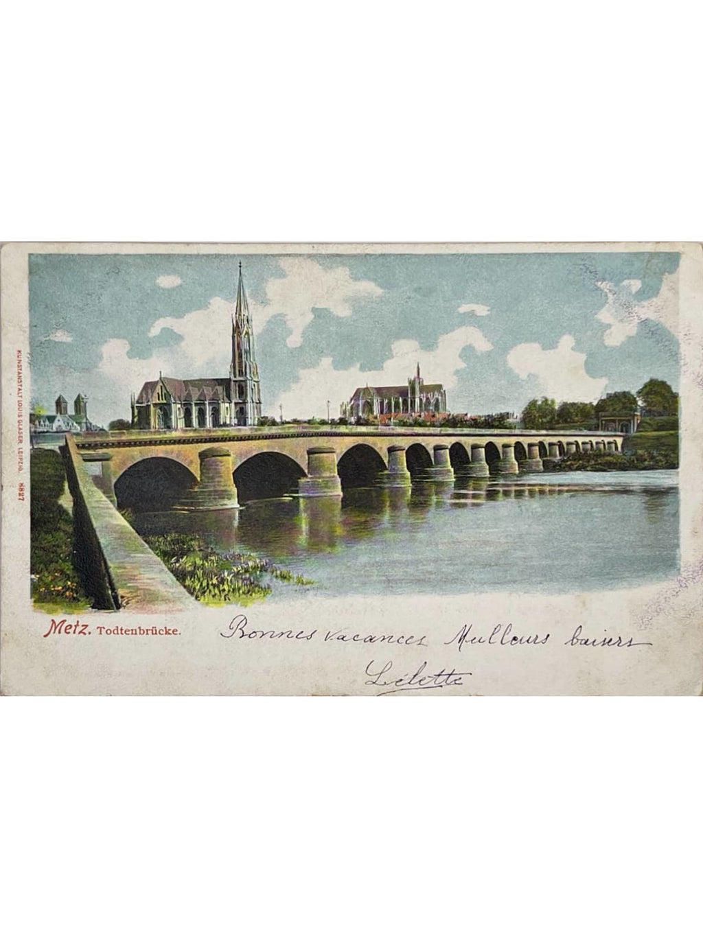 Recto de la carte postale