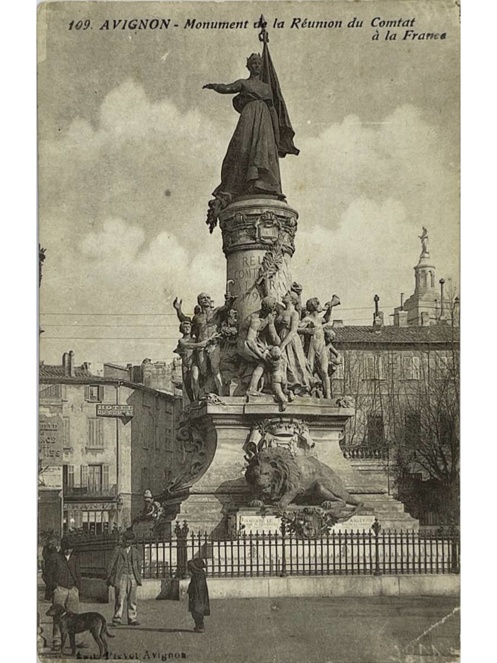 Recto de la carte postale