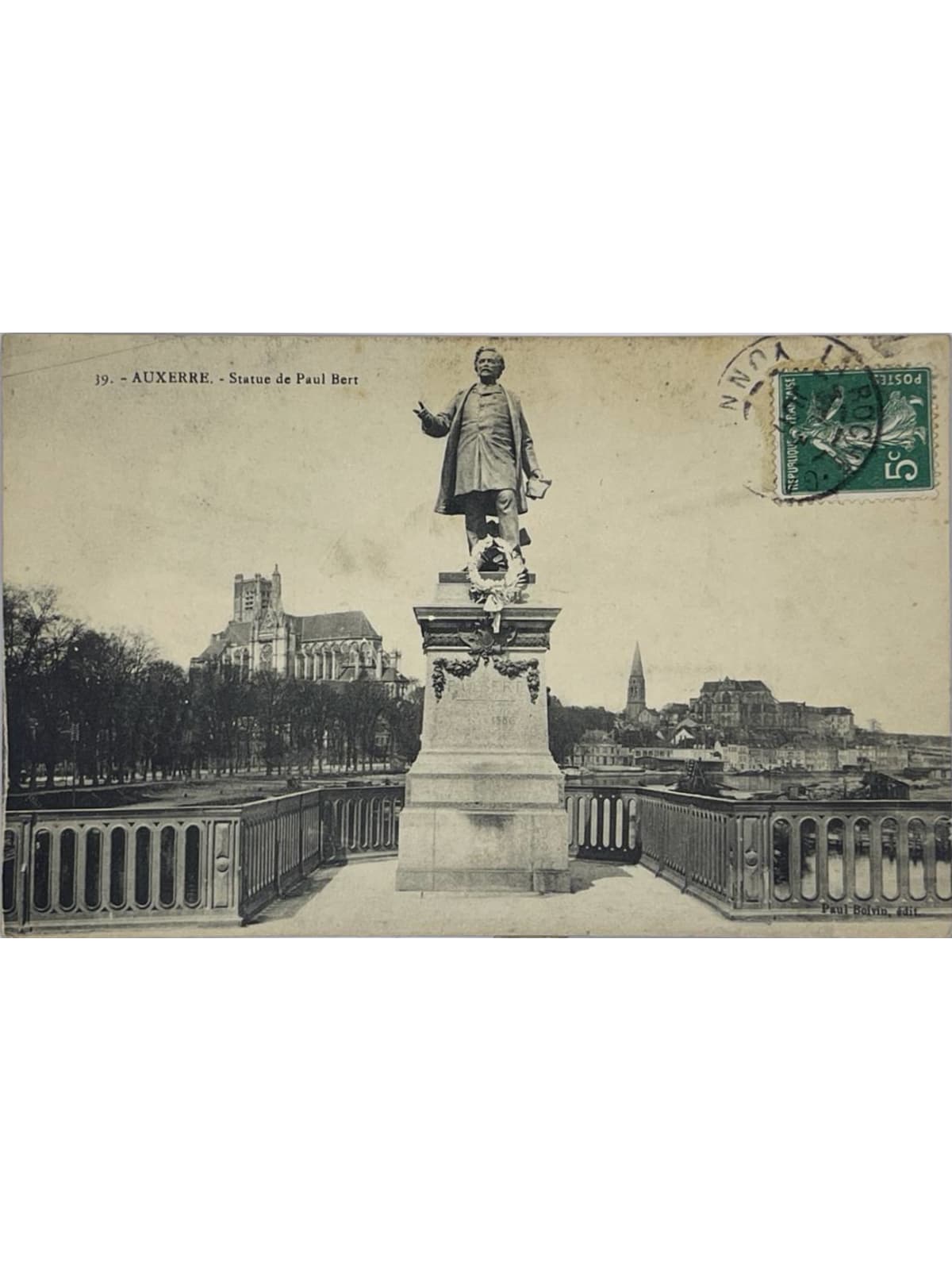 Recto de la carte postale