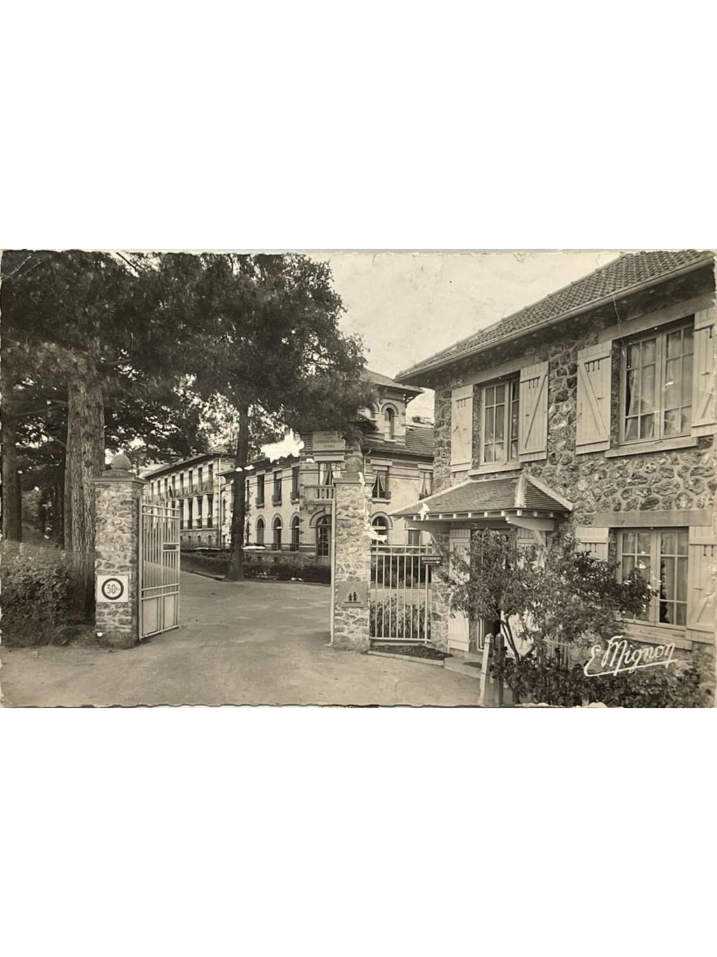 Recto de la carte postale
