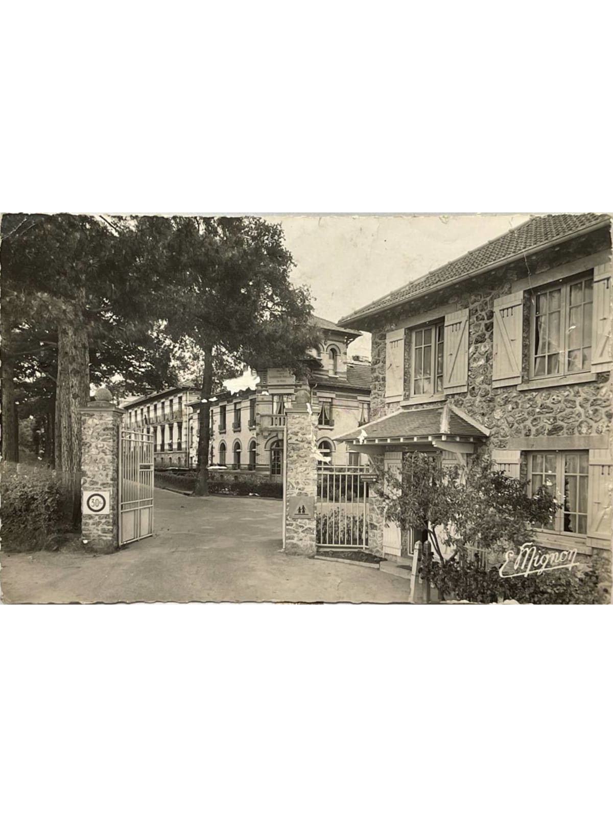 Recto de la carte postale