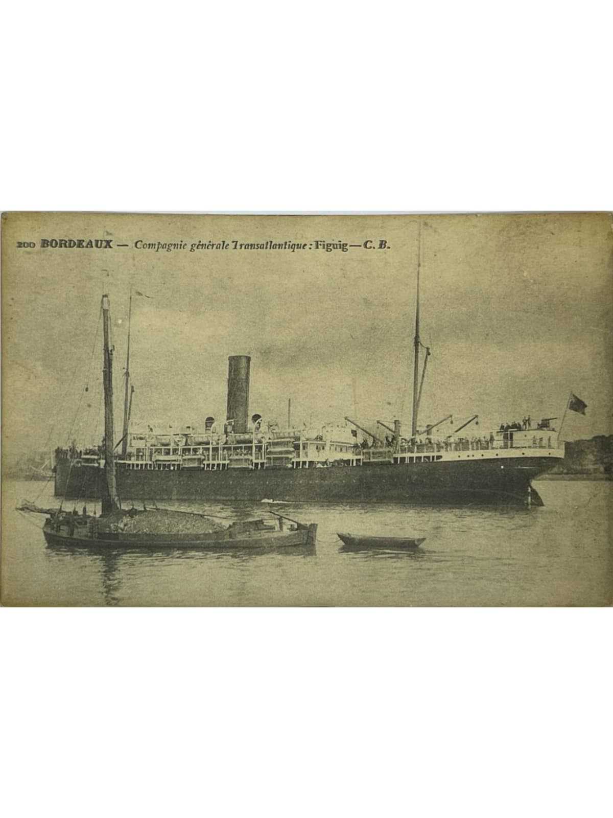 Recto de la carte postale