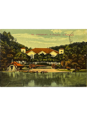 Strasbourg – Restaurant du parc de l'Orangerie – CPA colorisée n° 738