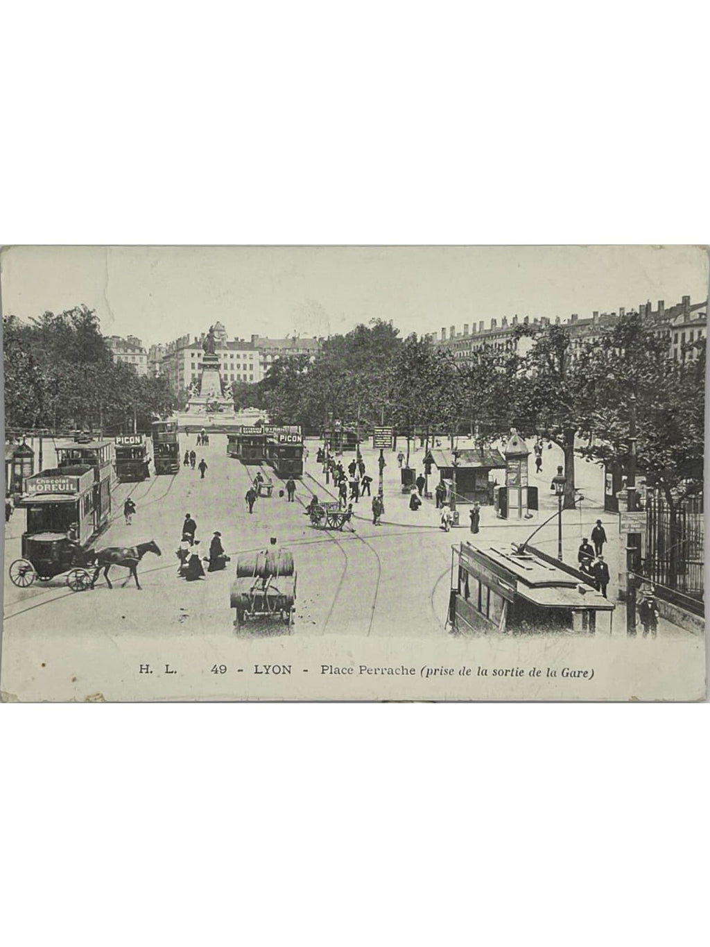 Recto de la carte postale