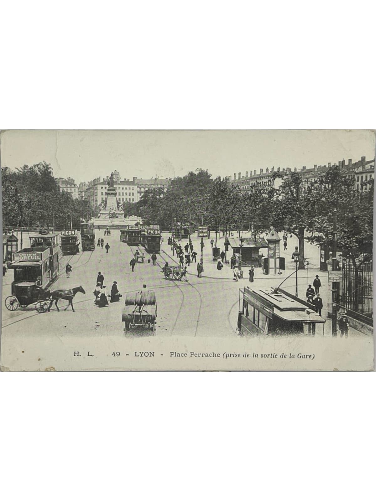 Recto de la carte postale