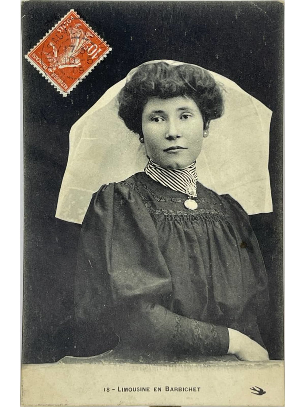 Recto de la carte postale