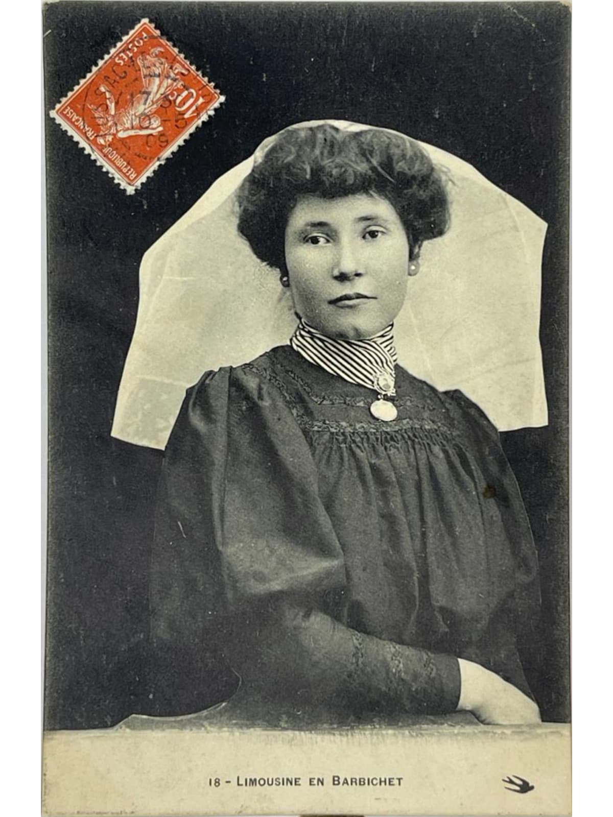 Recto de la carte postale